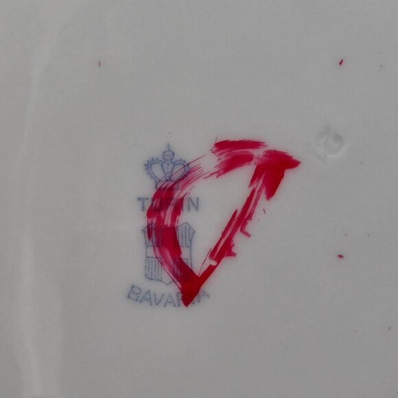 Vintage Turin Bavaria Lunch Plates White With Gold Trim 8.75" Set of 5 CM2111 - Picture 8 of 9